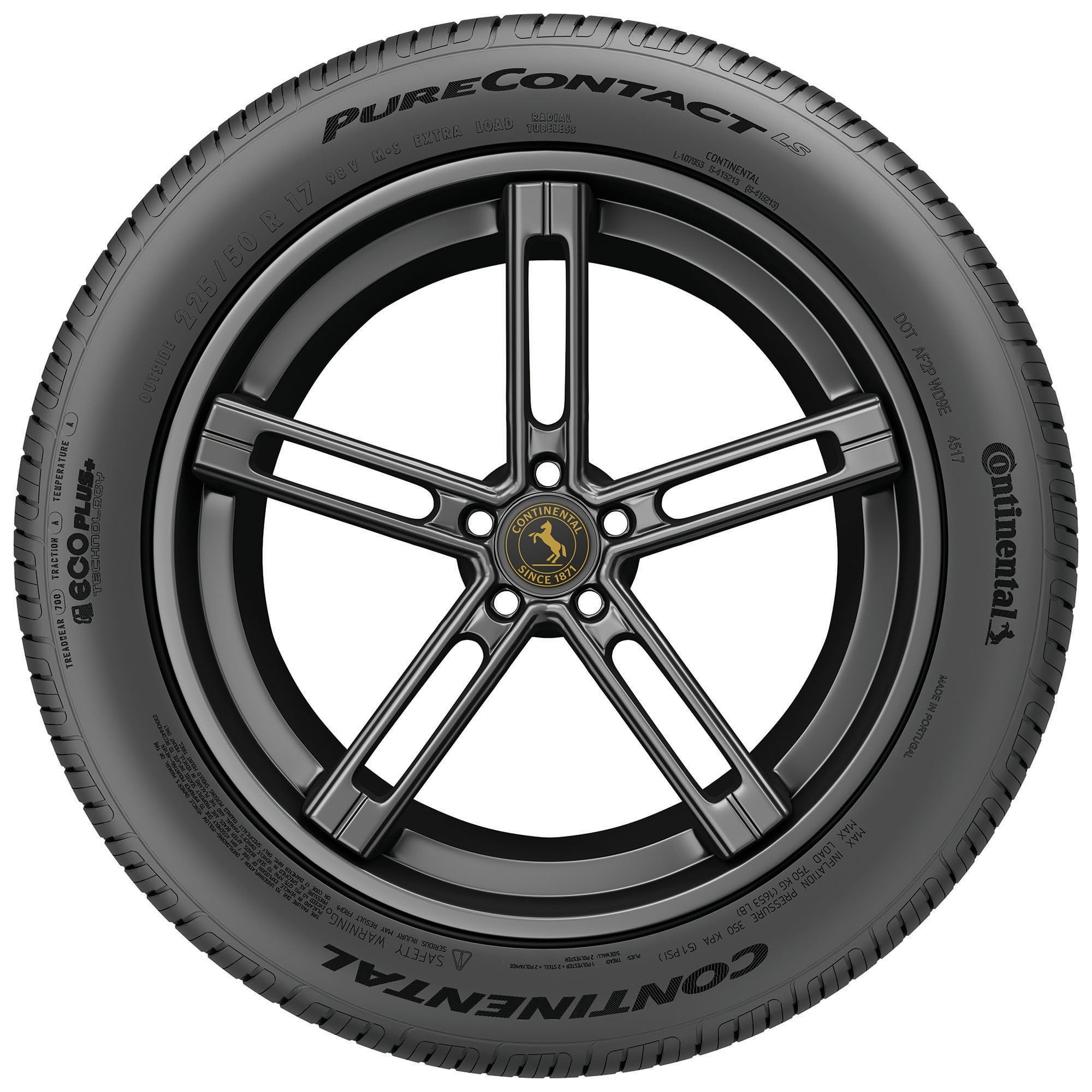 Continental PureContact LS All Season 225/45R17 91V Passenger Tire
