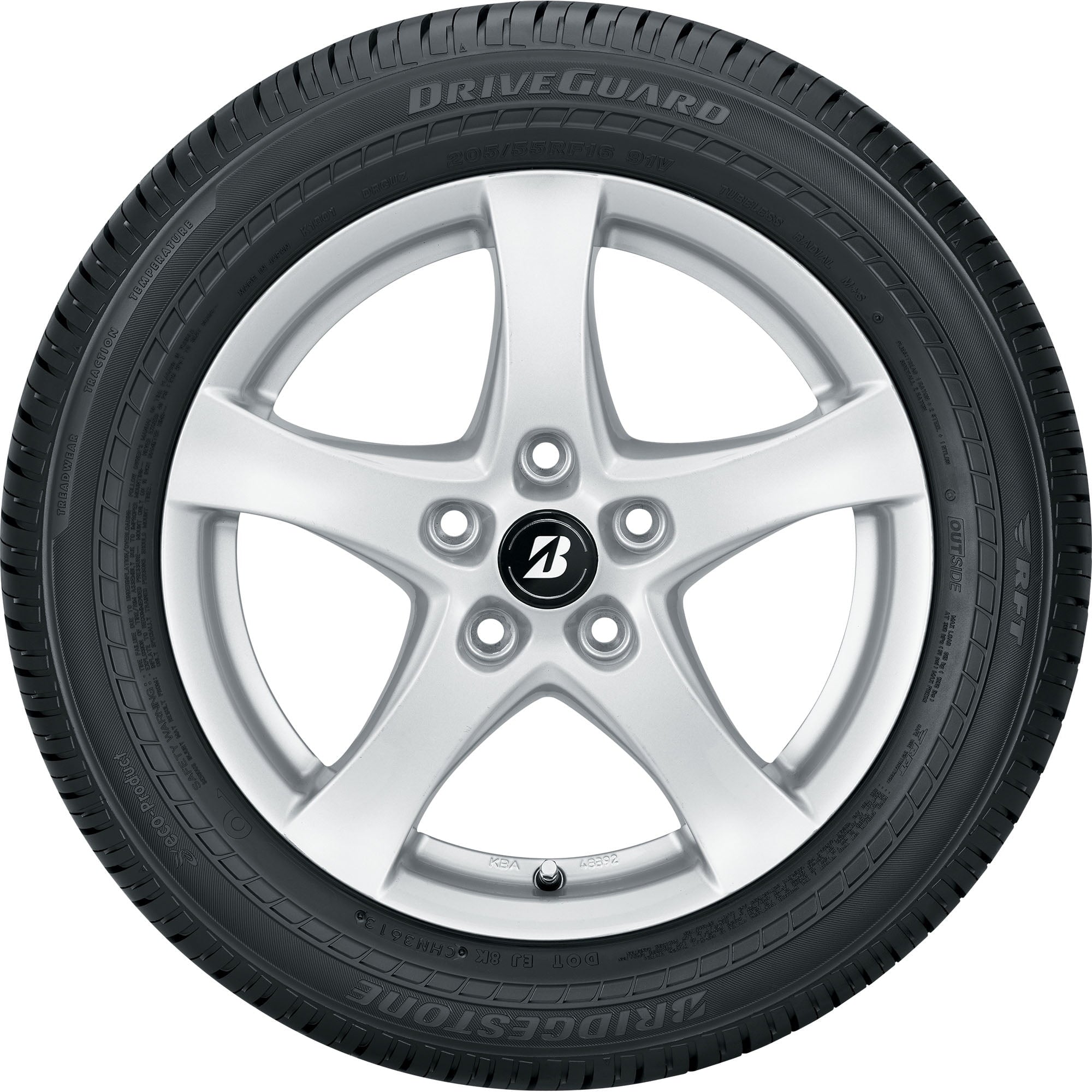 Bridgestone DriveGuard All Season 245/45ZR19 102W XL Passenger Tire