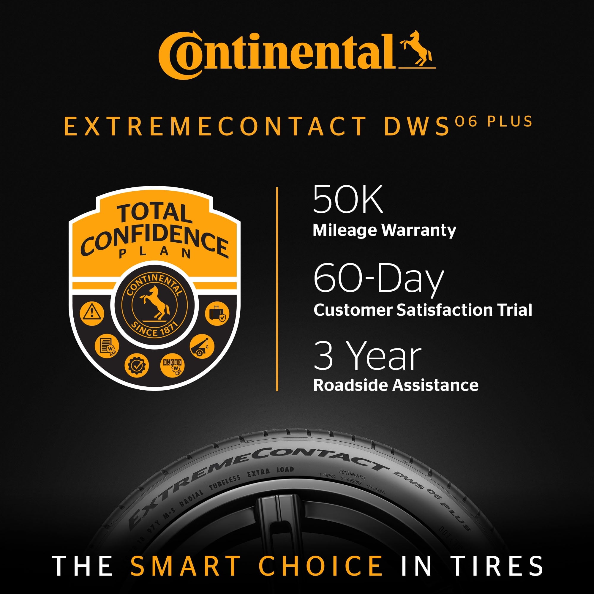 Continental ExtremeContact DWS06 PLUS UHP All Season 255/35ZR20 97Y XL Passenger Tire