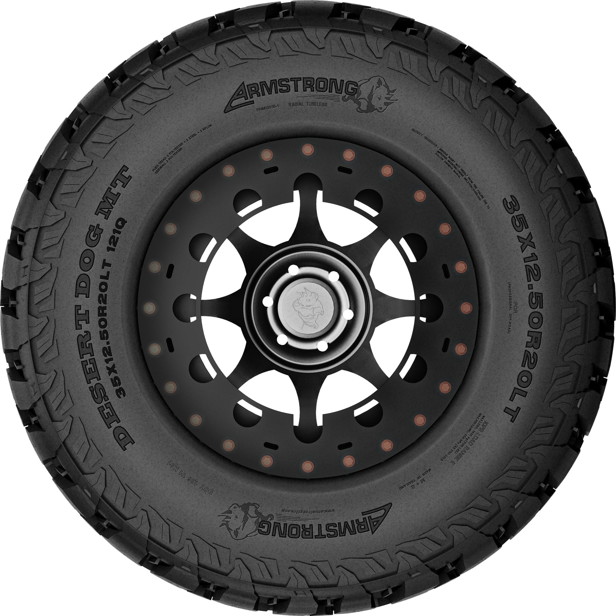 Armstrong Tires Armstrong Desert Dog MT Mud Terrain LT37X13.50R20 127Q E Light Truck Tire