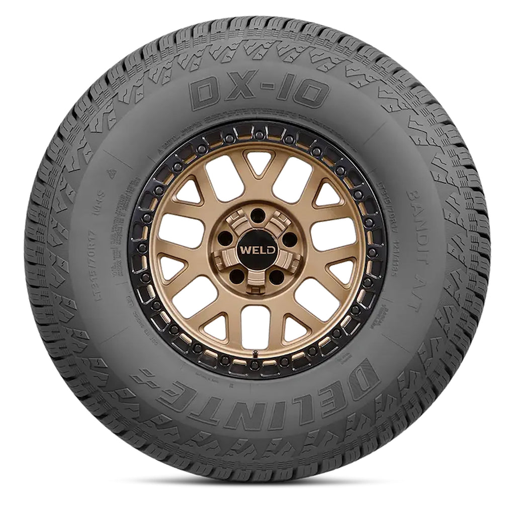 Delinte DX-10 Bandit A/T All Terrain LT225/75R16 115S E Light Truck Tire Fits: 2010-16 Jeep Wrangler Unlimited Sport, 2003-04 Jeep Grand Cherokee Laredo