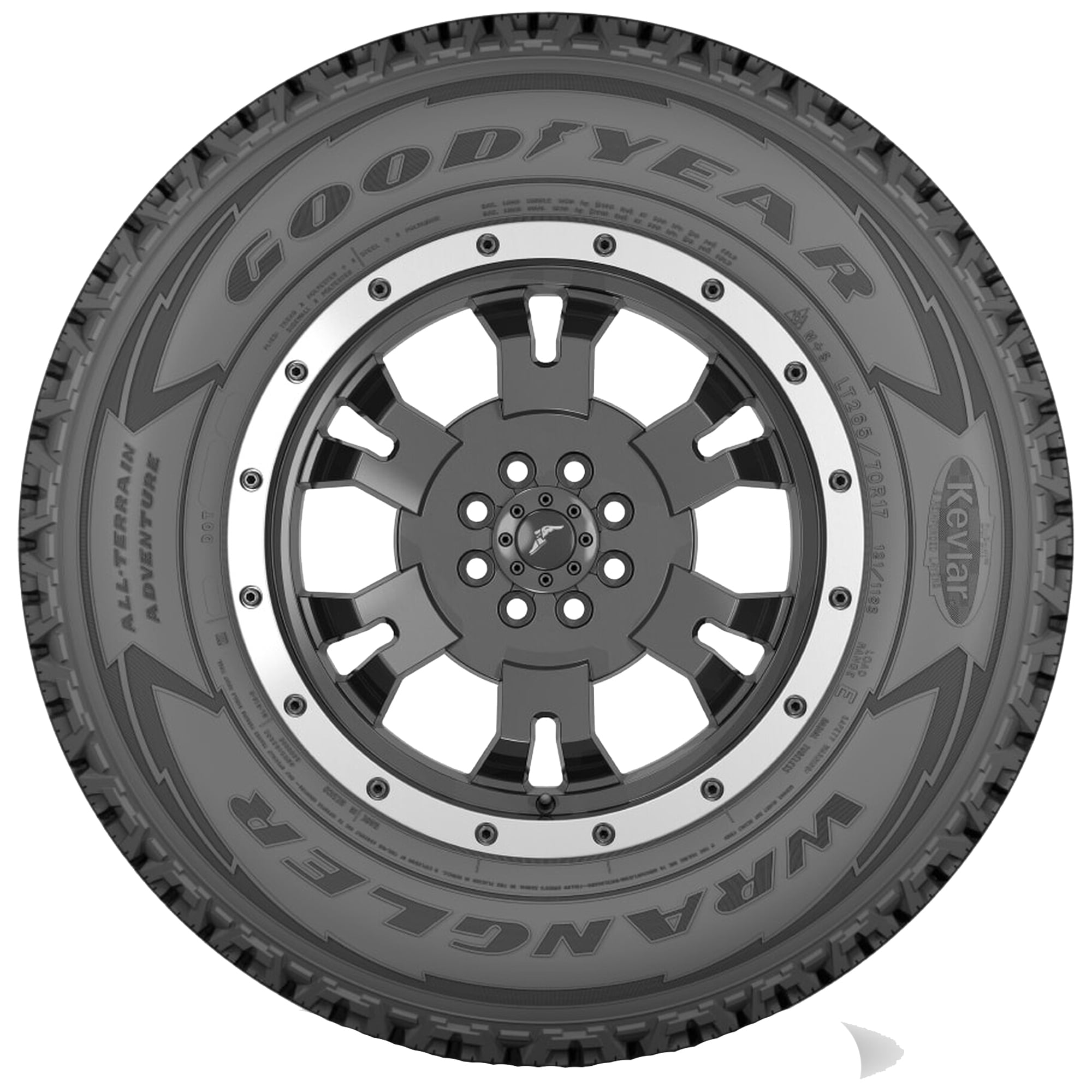 Goodyear Wrangler All-Terrain Adventure with Kevlar All Terrain LT275/70R18 125R E Light Truck Tire
