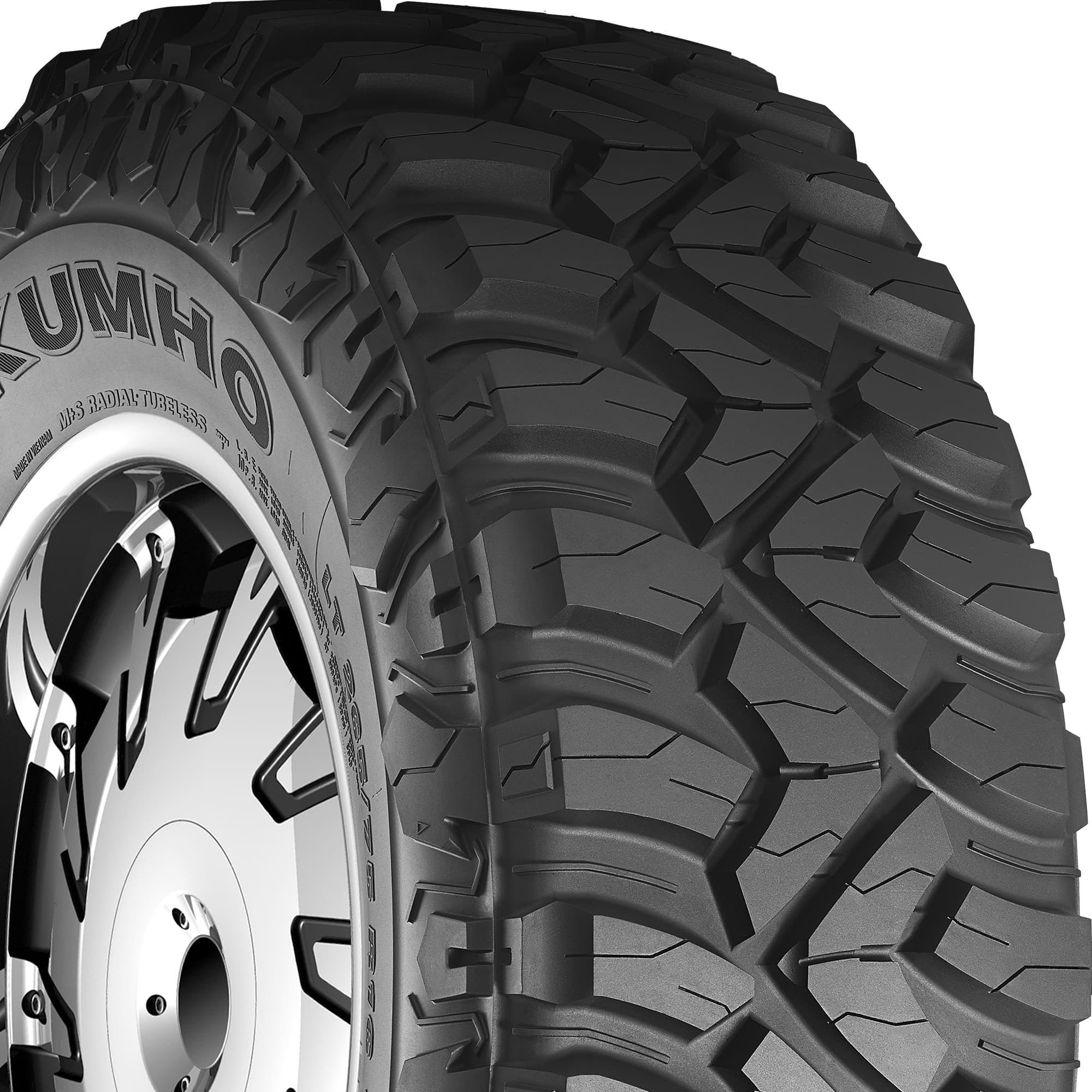 Kumho Tire Kumho Road Venture MT71 Mud Terrain LT33X12.50R20 119Q F Light Truck Tire