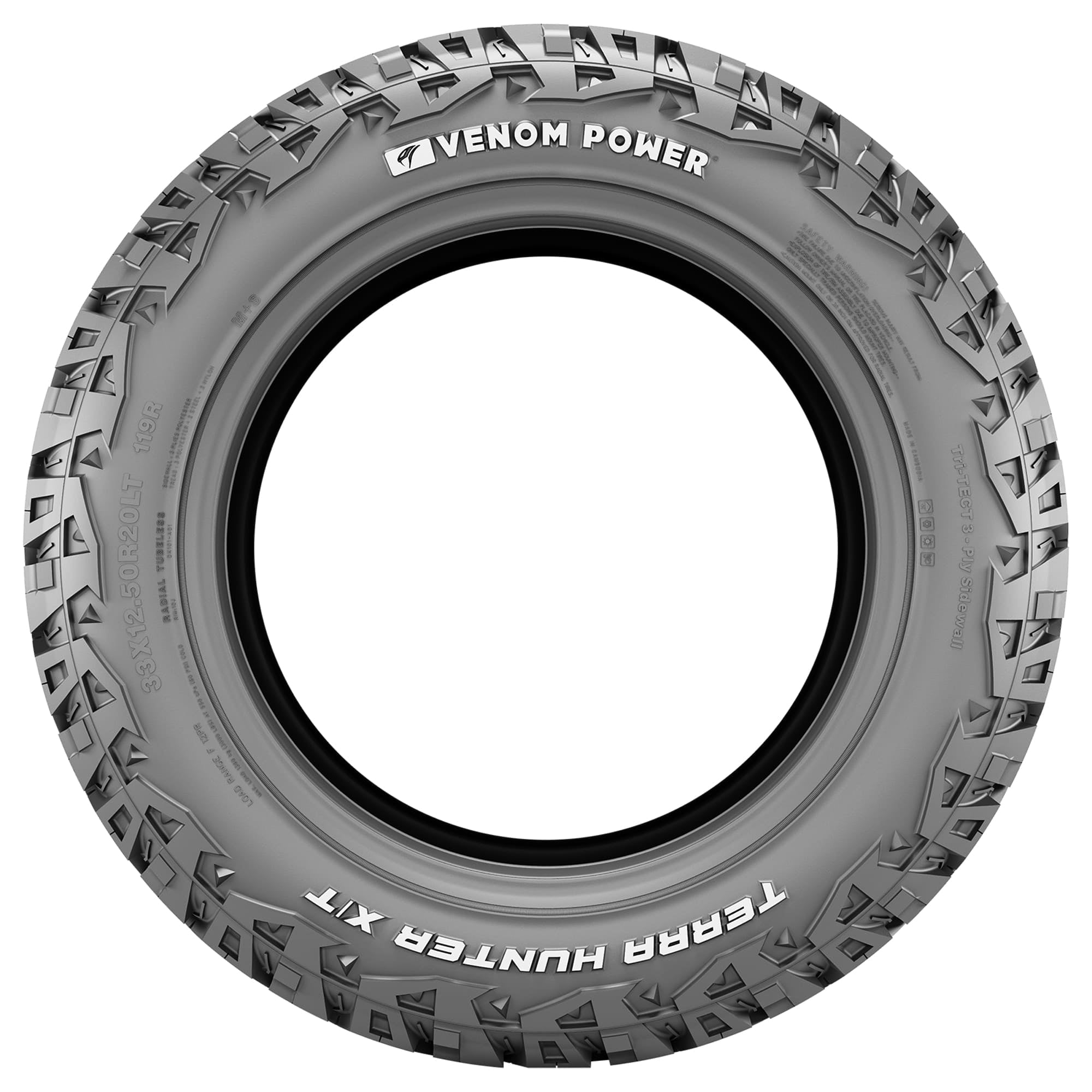 Venom Power Terra Hunter X/T Rugged Terrain LT33X12.50R18 122R F Light Truck Tire