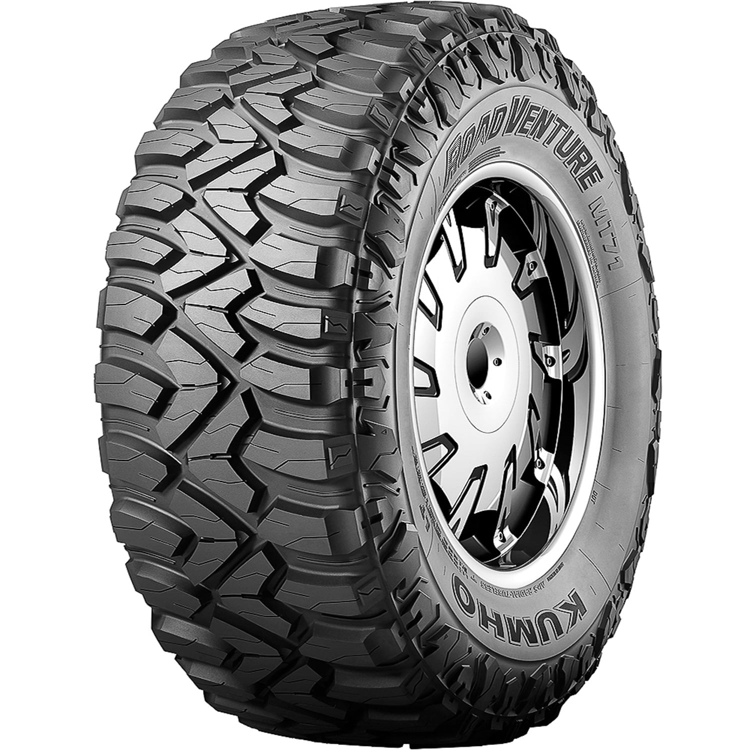 Kumho Tire Kumho Road Venture MT71 Mud Terrain LT255/75R17 111/108Q C Light Truck Tire