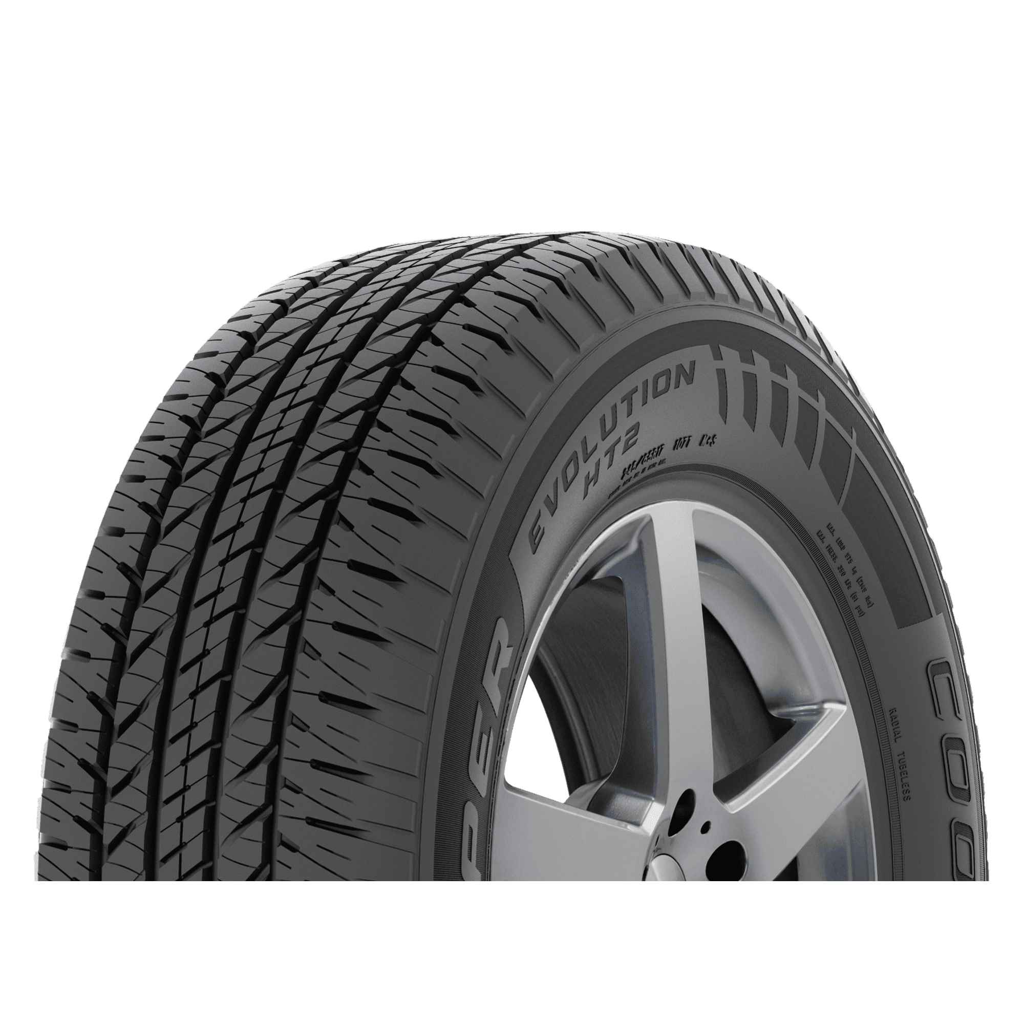 Cooper Evolution HT2 245/70R17 110S All-Season Tire Fits: 2015-18 Chevrolet Silverado 1500 SSV, 2010-13 Chevrolet Silverado 1500 XFE