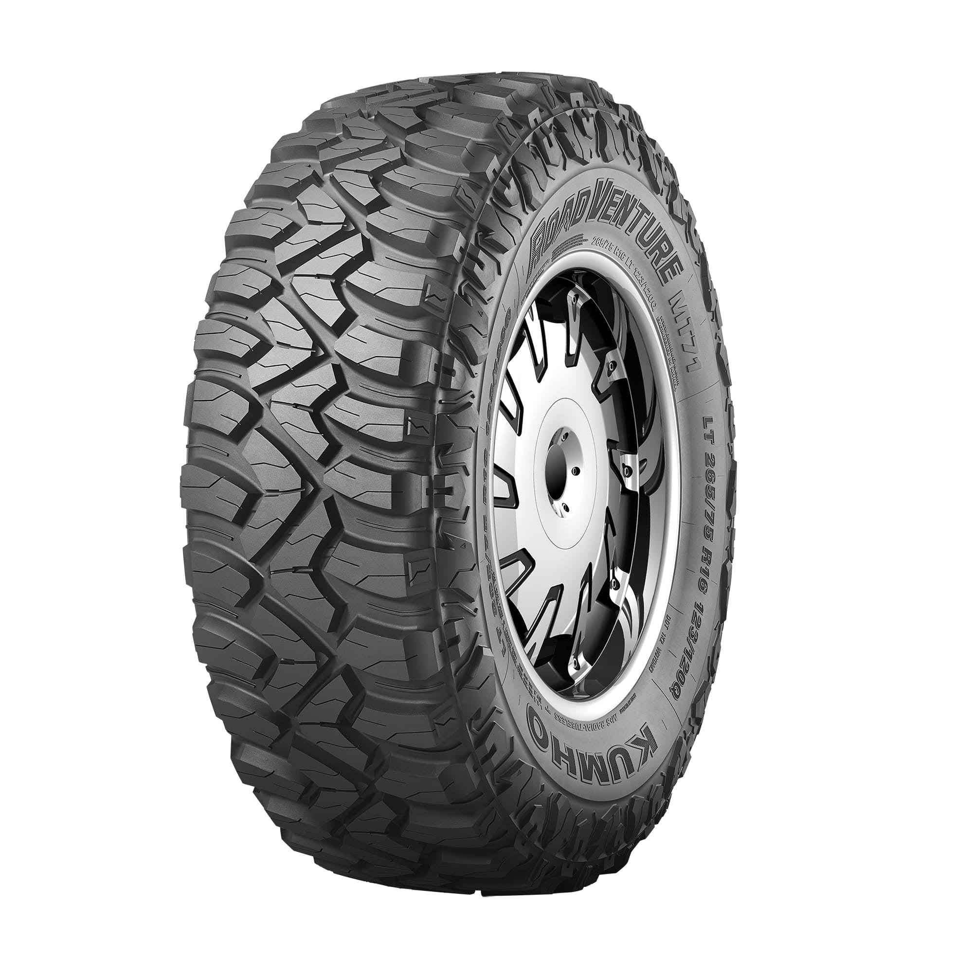 Kumho Tire Kumho Road Venture MT71 Mud Terrain LT35X12.5R17 121Q E Light Truck Tire