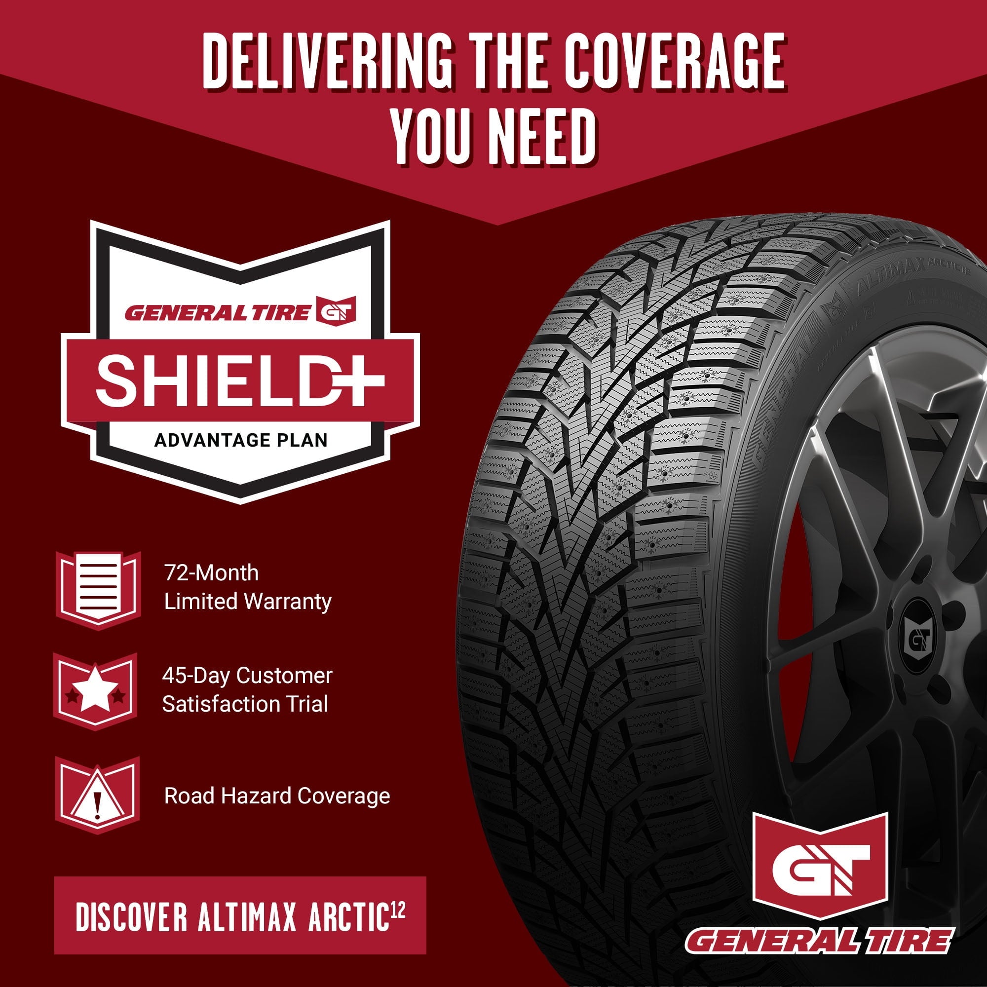 General AltiMAX Arctic 12 Winter 225/60R16 102T XL Passenger Tire