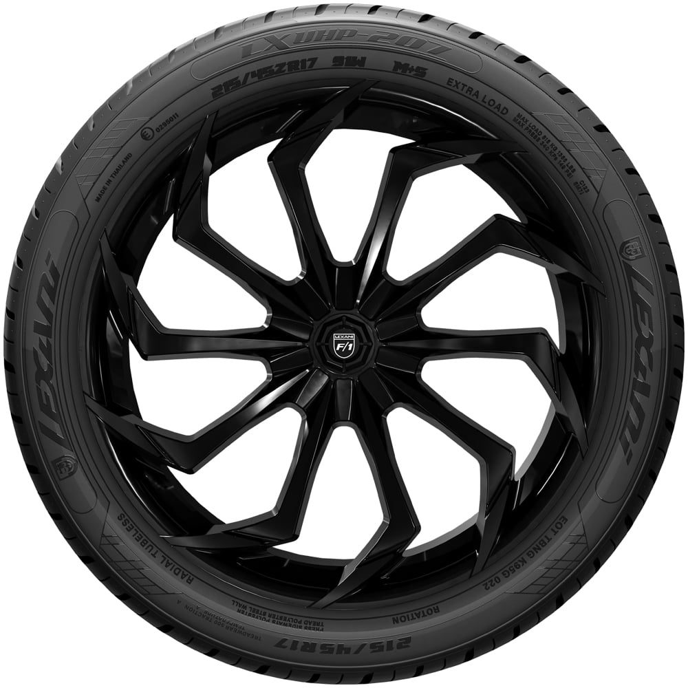 225/50ZR18 Lexani LXUHP-207 99W SL Black Wall Tire