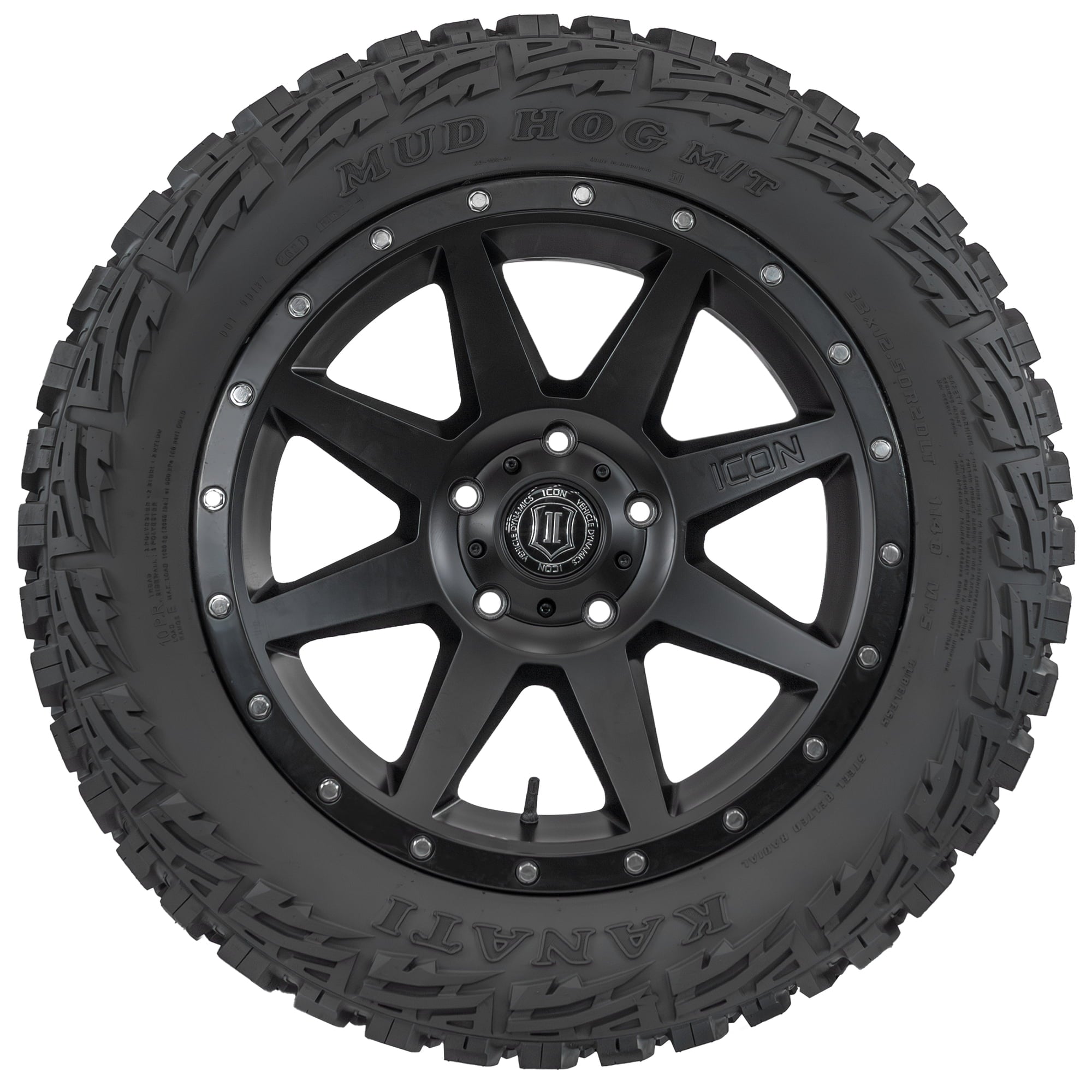 Kanati Tires Kanati Mud Hog M/T Mud Terrain LT33X12.50R20 114Q E Light Truck Tire