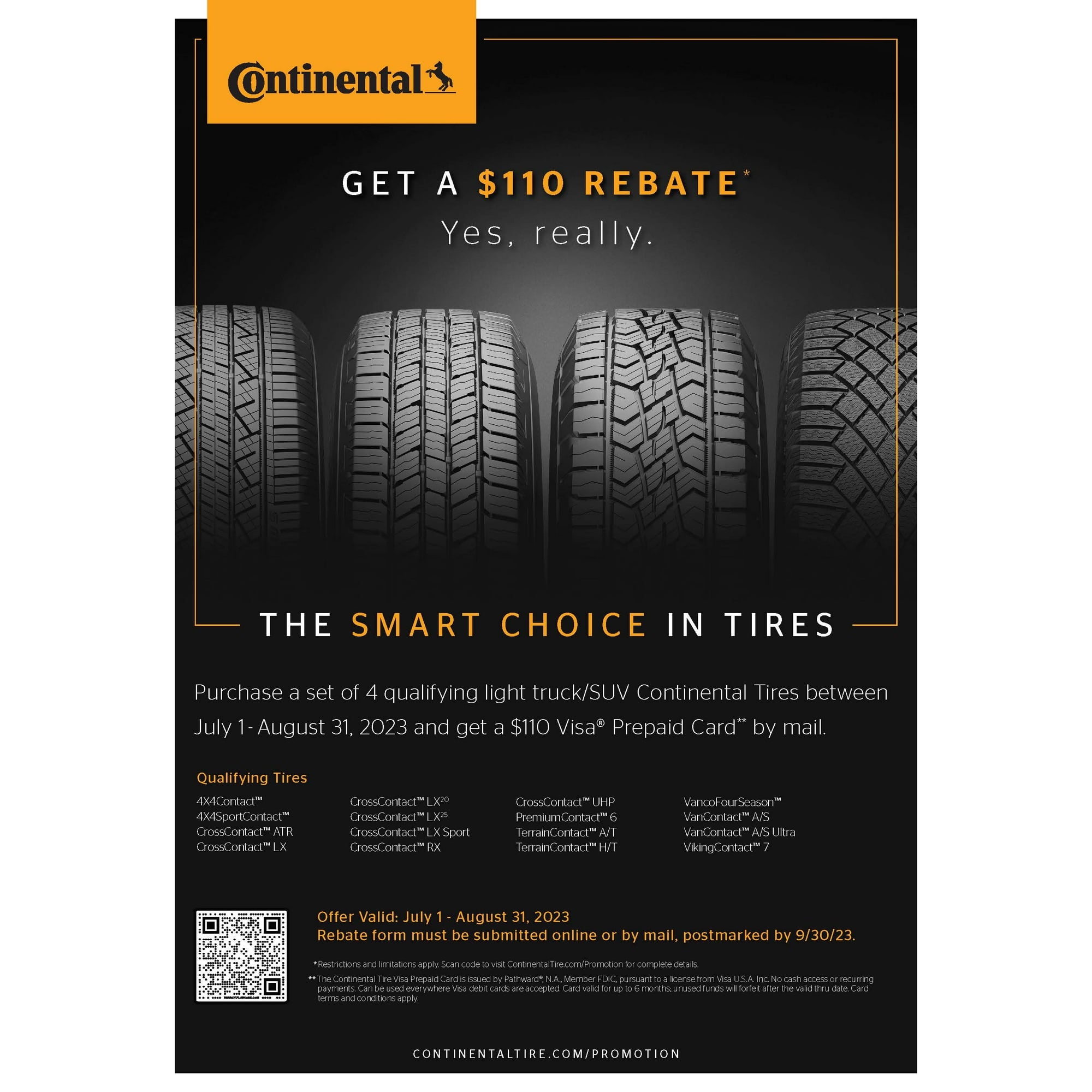 Continental CrossContact LX25 235/55R19 101H Fits: 2010-16 Chevrolet Equinox LTZ, 2017 Chevrolet Equinox Premier