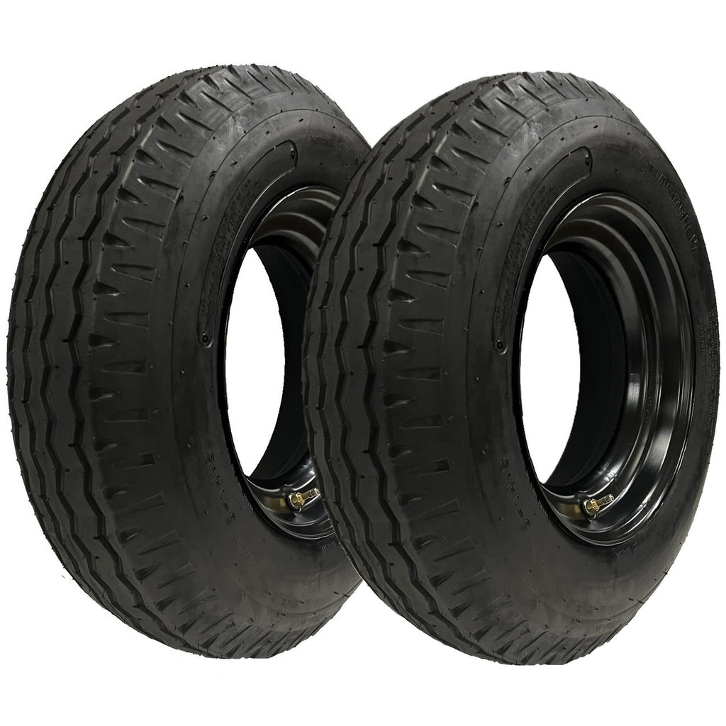 eCustomRim 2-Pk Homaster Trailer Tire 8-14.5 LRH 14.5 in. 6x14.5 in. Rim Load Range H Mobile Home RV