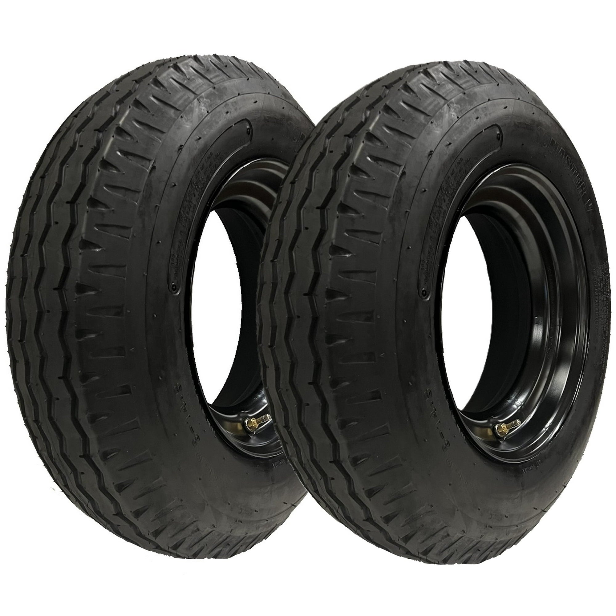 eCustomRim 2-Pk Homaster Trailer Tire 8-14.5 LRH 14.5 in. 6x14.5 in. Rim Load Range H Mobile Home RV