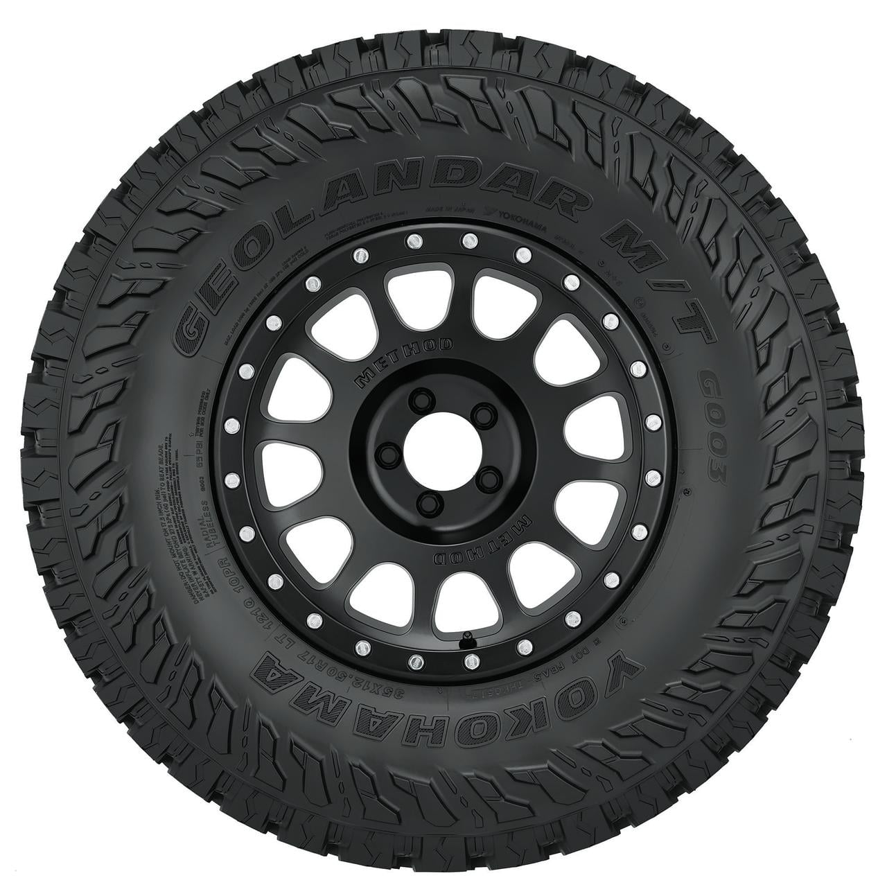 Yokohama Geolandar M/T G003 Mud Terrain LT33X12.50R18 118Q E Light Truck Tire