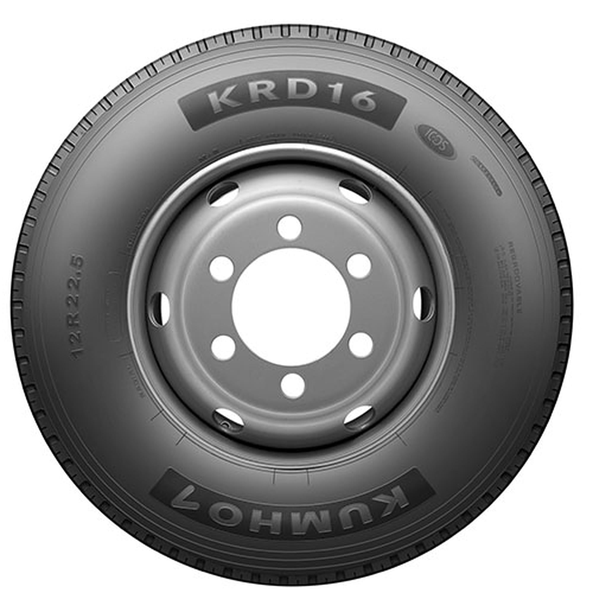 Kumho Tire Kumho KRD16 225/70R19.5 Tire with Deep Tread for Extended Wear