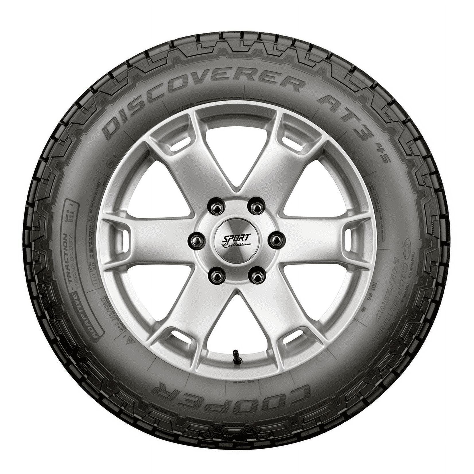 Cooper Tires Cooper Discoverer AT3 4S All-Season 225/65R17 102H Tire