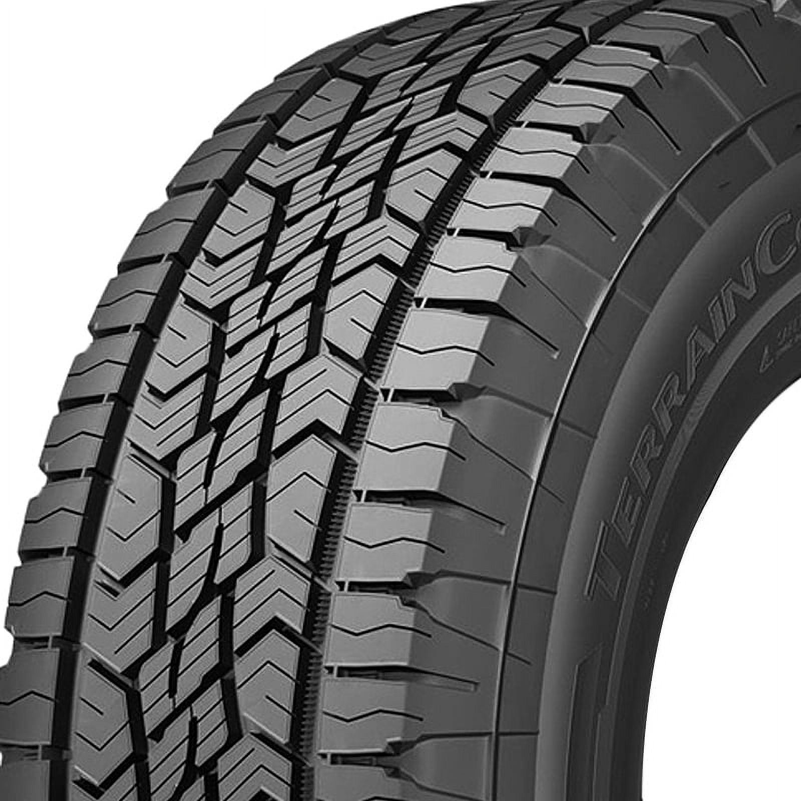 Continental LT245/70R17 119/116S LRE FR TerrainContact A/T OWL 10PR All-Terrain Tire Fits: 2015-18 Chevrolet Silverado 1500 SSV, 2010-13 Chevrolet Silverado 1500 XFE