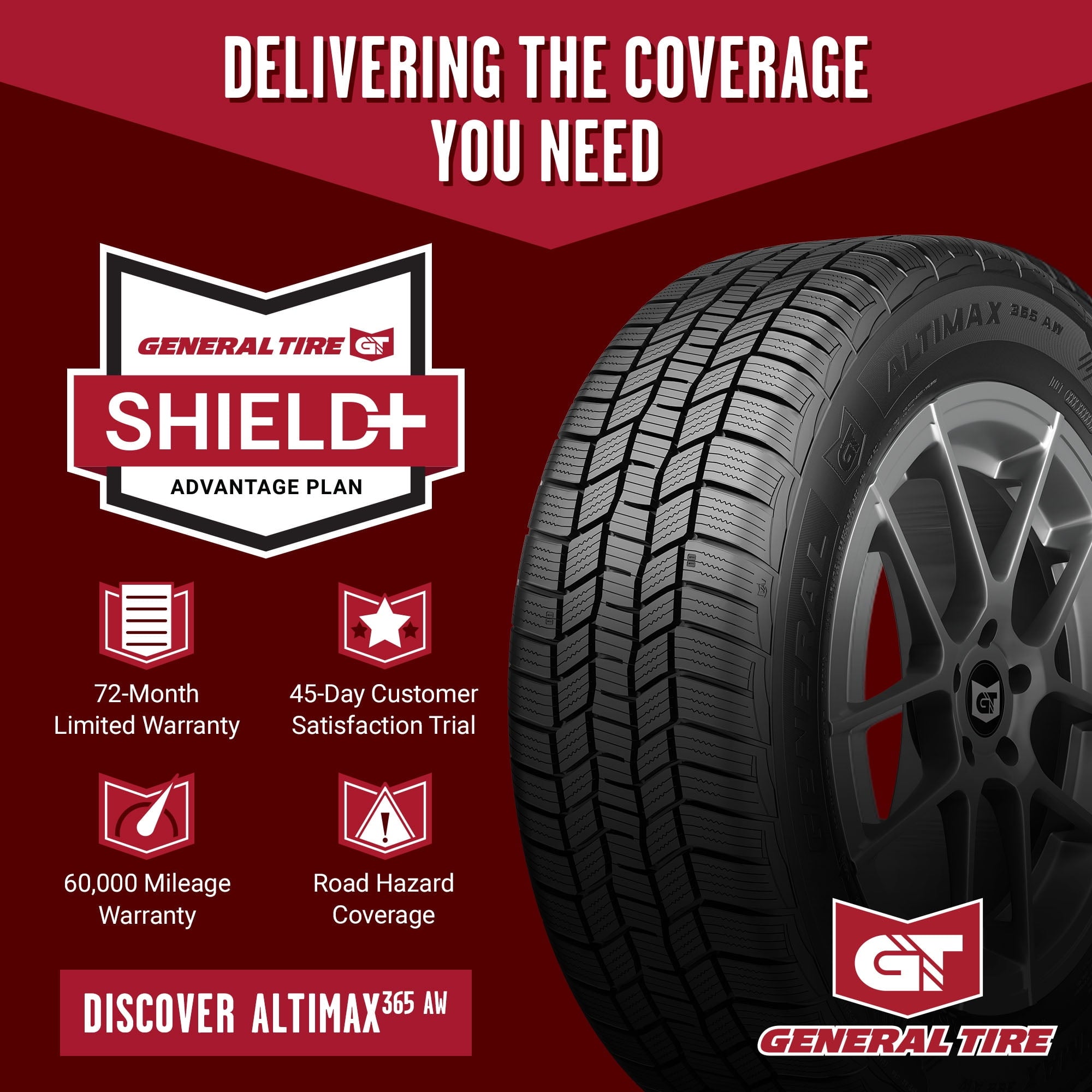 General AltiMAX 365 AW All Weather 225/65R16 100H Passenger Tire